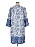 Unbranded 100% Polyester Paisley Blue Casual Dress Size 1X - photo 2
