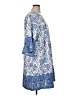 Unbranded 100% Polyester Paisley Blue Casual Dress Size 1X - photo 4