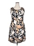 Unbranded Print Tan Casual Dress Size XXL - photo 1