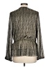 Vince Camuto Metallic Silver Long Sleeve Blouse Size L - photo 2
