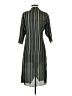 Lularoe 100% Polyester Stripes Green Kimono Size S - photo 2