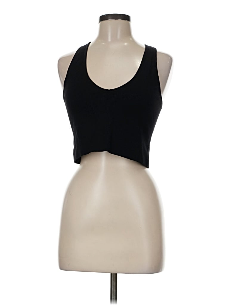 Pre-owned Assorted Brands Tank Top Black Halter Neckline Tops