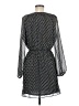 Max Studio 100% Polyester Polka Dots Black Casual Dress Size M - photo 2