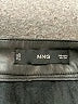 MNG 100% Polyester Solid Black Faux Leather Skirt Size S - photo 4