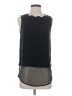 St. John Black Sleeveless Silk Top Size P (petite) - photo 1