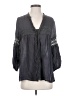 Solitaire Gray 3/4 Sleeve Blouse Size S - photo 1