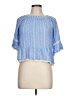 Assorted Brands 100% Rayon Blue Short Sleeve Blouse Size 12 - photo 1