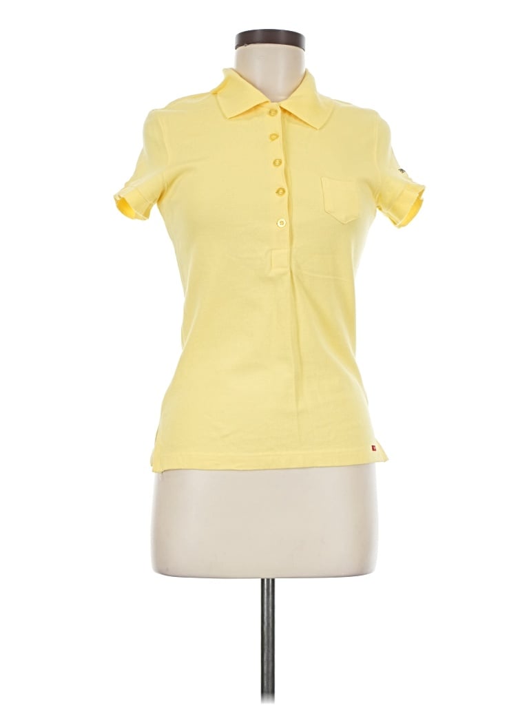 Pre-owned Esprit Short Sleeve Blouse In Yellow
