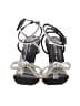 Shoe Land Silver Black Sandals Size 10 - photo 2