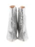 Mackin J Metallic Silver Ankle Boots Size 6 - photo 2