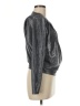 Ramy Brook Metallic Silver Long Sleeve Blouse Size M - photo 4