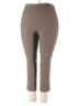 Rafaella Solid Brown Active Pants Size 18 - photo 1