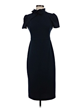 maggy london black dresses Maggy London Crew Neck Short Sleeve Fit and Flare Dress, Womens, 14, Twilight Navy