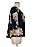 Peach Love 100% Polyester Blue 3/4 Sleeve Blouse Size M - photo 4