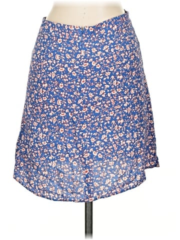 Madewell Porch Side-Button Mini Skirt in Summer Vines (view 2)