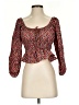 Zara Red 3/4 Sleeve Blouse Size S - photo 1