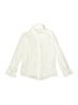 Zara Polka Dots Ivory Long Sleeve Button-Down Shirt Size 7 - photo 1