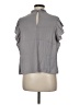 J by Joie 100% Polyester Gray Short Sleeve Blouse Size M - photo 2
