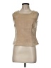 Alain Figaret Tan Sleeveless Blouse Size 8 - photo 1