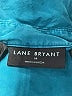 Lane Bryant 100% Lyocell Teal Long Sleeve Button-Down Shirt Size 18 - photo 7