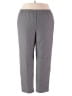 Alfred Dunner 100% Polyester Solid Gray Casual Pants Size 18W - photo 1