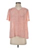 Liz Claiborne 100% Polyester Orange Short Sleeve Blouse Size S - photo 1