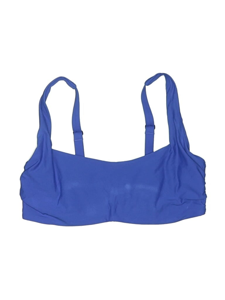 Pre-owned Athleta Swimsuit Top Blue Swimwear