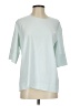 Everlane 100% Triacetate Teal 3/4 Sleeve Top Size 4 - photo 1