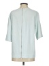 Everlane 100% Triacetate Teal 3/4 Sleeve Top Size 4 - photo 2