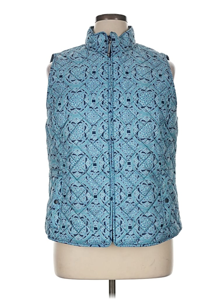 Pre-owned Talbots Vest In Blue