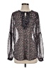 Ann Taylor LOFT 100% Polyester Black Long Sleeve Blouse Size S - photo 1