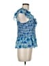 Saylor 100% Viscose Blue Sleeveless Blouse Size M - photo 4