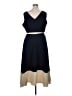 DKNY 100% Polyester Color Block Blue Casual Dress Size 14 - photo 2