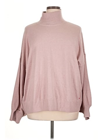 Peace Love World Turtleneck Sweater (view 1)