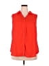 Torrid 100% Polyester Red Sleeveless Blouse Size 2X Plus (2) - photo 1