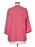 Willi Smith 100% Polyester Hearts Pink 3/4 Sleeve Blouse Size M - photo 2