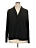 SKIMS Solid Black Long Sleeve Button-Down Shirt Size XL - photo 1