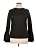 Halogen Black Long Sleeve Top Size XL - photo 1
