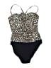 Unbranded Animal Print Black One Piece Swimsuit Size XXS (estimated) - photo 1