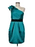Phoebe Couture 100% Polyester Teal Cocktail Dress Size 8 - photo 1