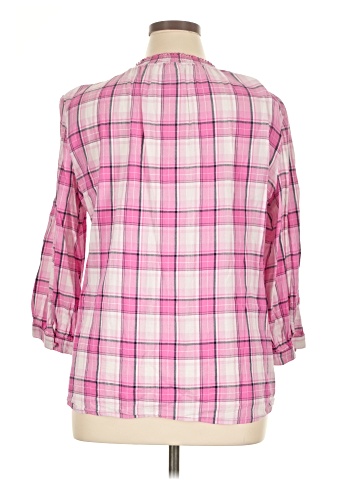 St. John's Bay 3/4 Sleeve Button-Down Shirt (view 2)
