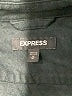 Express 100% Cotton Solid Black Jacket Size M - photo 6