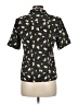Kathie Lee 100% Polyester Floral Black Short Sleeve Blouse Size 6 - photo 2