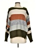 Wishlist Color Block Green Pullover Sweater Size S - photo 1