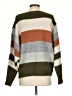 Wishlist Color Block Green Pullover Sweater Size S - photo 2