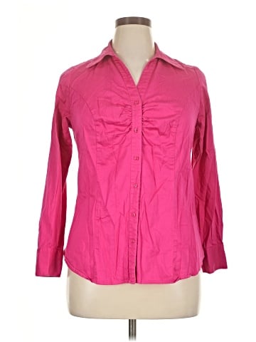 Lane Bryant 3/4 Sleeve Button-Down Shirt (view 1)