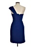 BCBGMAXAZRIA Solid Blue Cocktail Dress Size 6 - photo 2