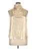 Shein Metallic Gold Sleeveless Blouse Size XL - photo 1