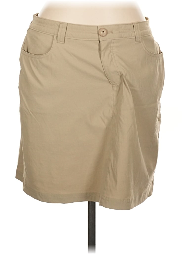 Pre-owned Eddie Bauer Casual Skirt In Tan