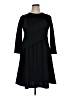 Unbranded Solid Black Casual Dress Size XL - photo 1